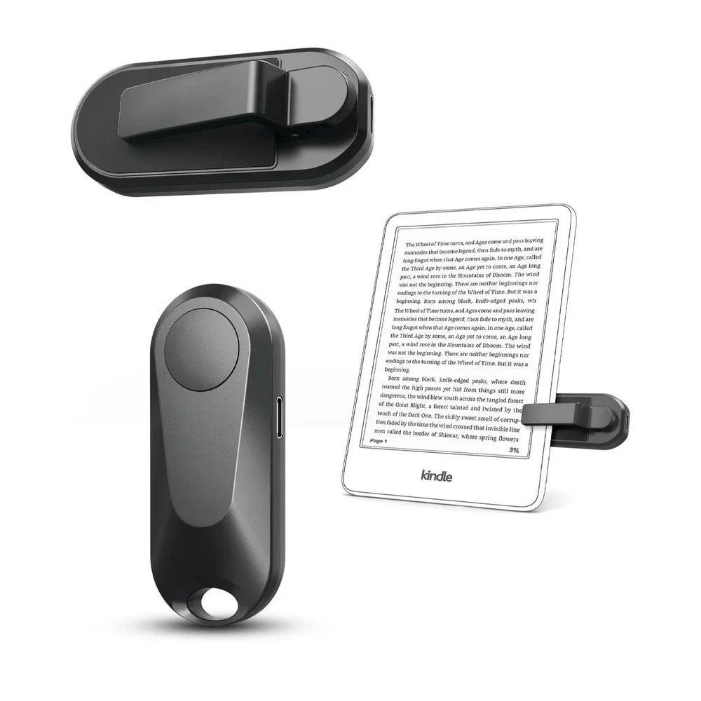DATAFY Remote Control Page Turner Kindle Paperwhite Oasis iPad Black RF Clicker